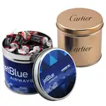 3-9/16-inch Round Tin with Tootsie Rolls candies