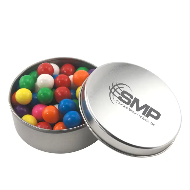 2-15/16-inch Round Tin with Gumballs