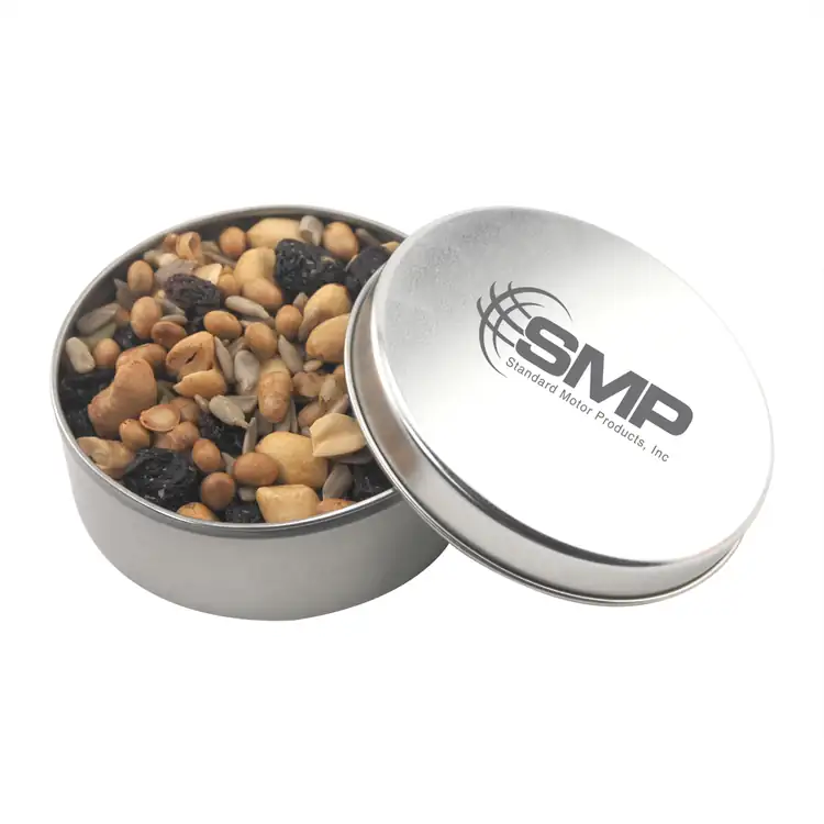 2-15/16-inch Round Tin with Trail mix