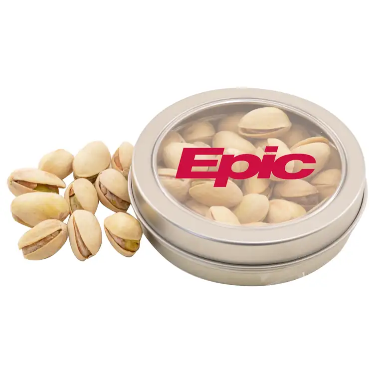 3-1/4-inch Round Tin with Pistachios