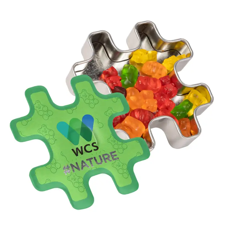 Hashtag Tin with mini gummy bears