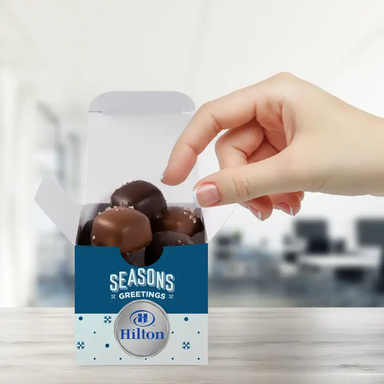 Sea Salt Caramels in Full Color Custom Box #6