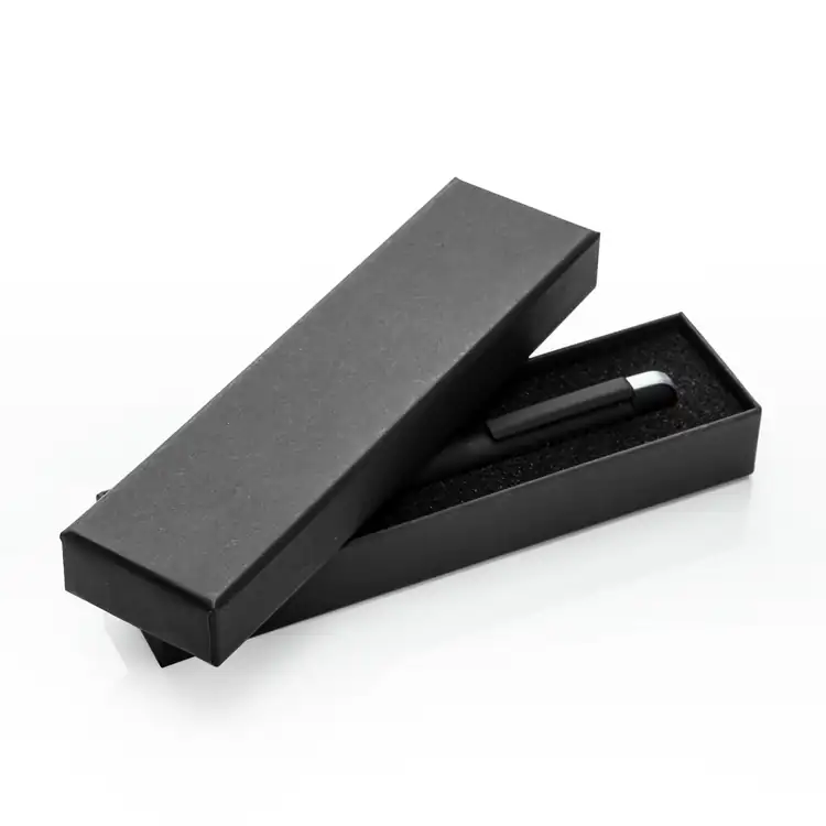 Boîte noire pour un stylo avec couvercle amovible