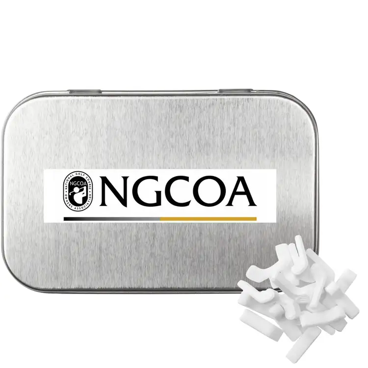 Rectangular Tin with Golf Club Shaped Mints #2