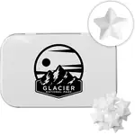 Boîte rectangulaire avec menthes en forme d’étoile