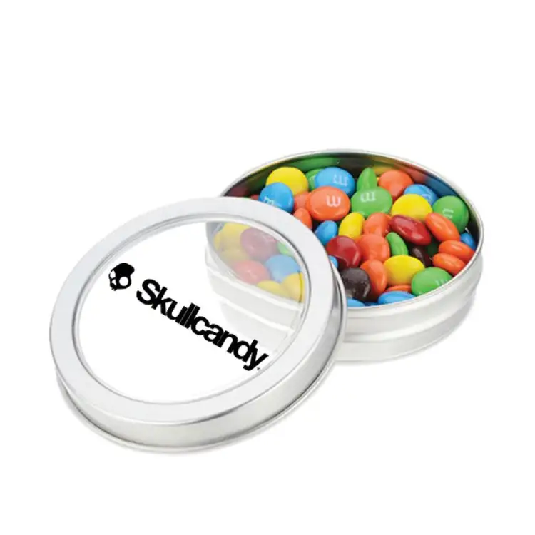 Boîte ronde à fenêtre avec bonbons M&M’S
