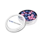 Round Window Tin with Chocolate Buttons