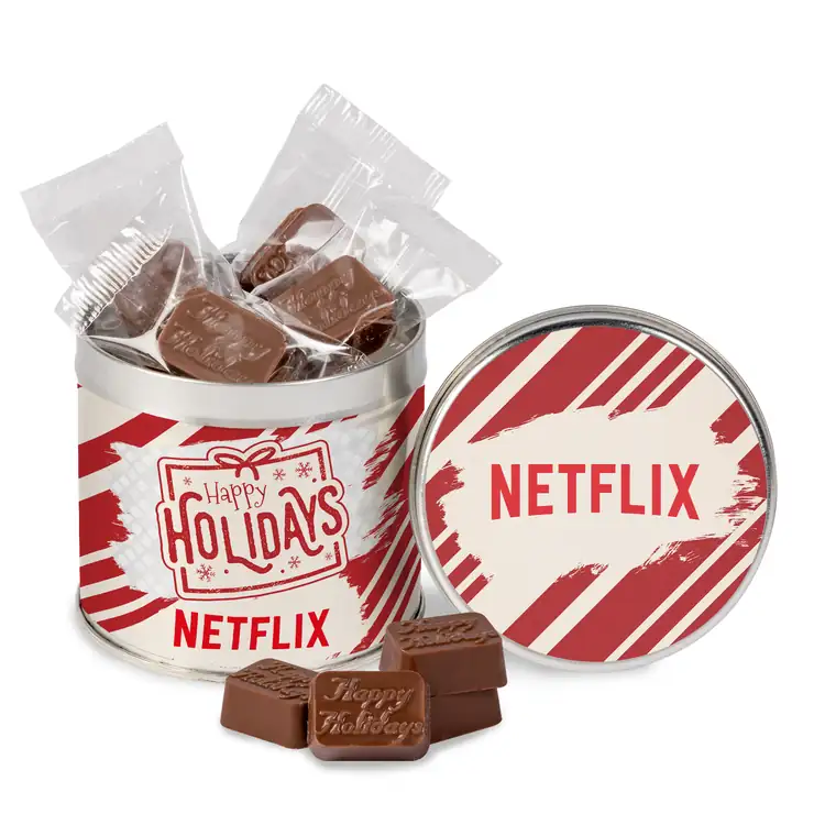 Round Tin with Molded Chocolates #2