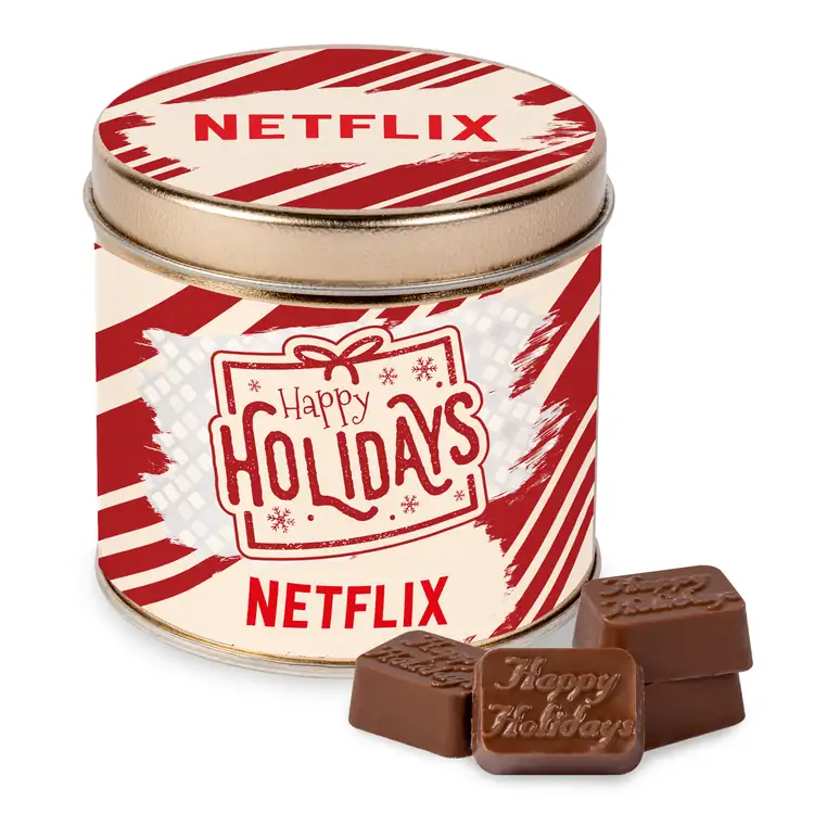 Round Tin with Molded Chocolates #3
