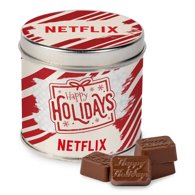 Round Tin with Molded Chocolates #5