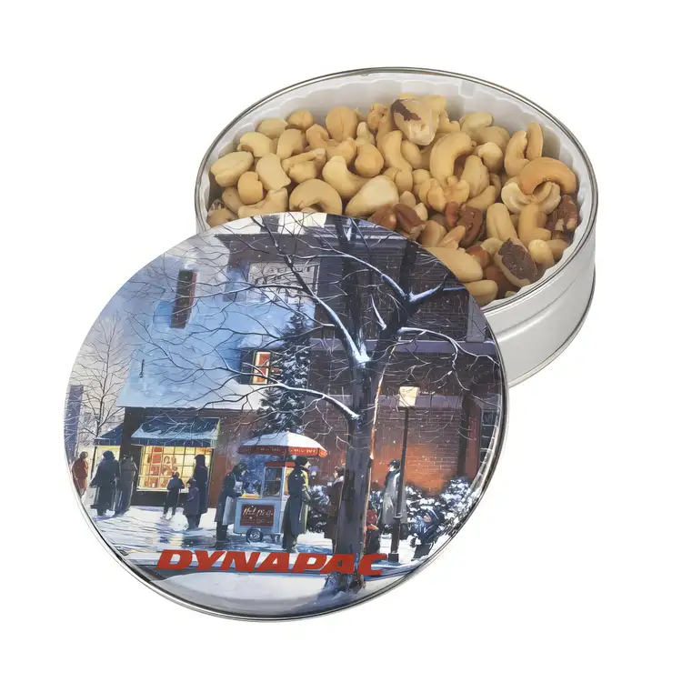 Round Tin of Cashews and Mixed Nuts 10.5 oz #3