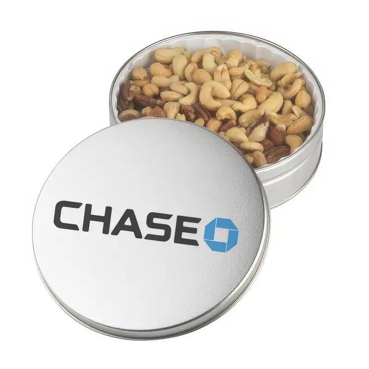 Round Tin of Cashews and Mixed Nuts 10.5 oz #5
