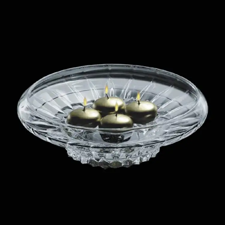 Eaton Floating Candle Bowl - Deep Etch