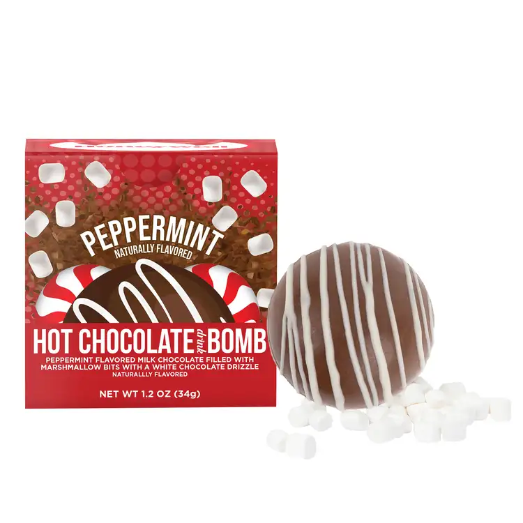 Peppermint hot chocolate bomb #4