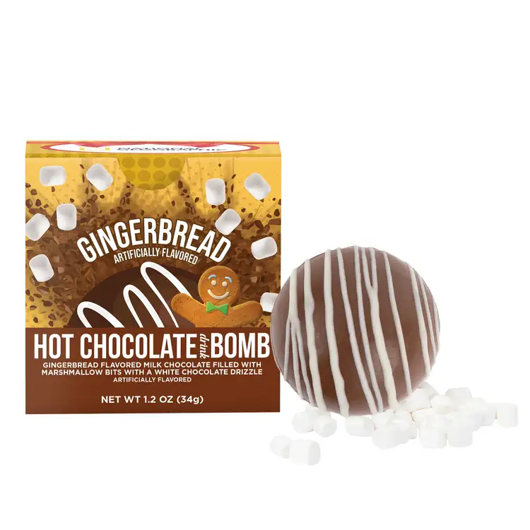 Gingerbread hot chocolate bomb #3