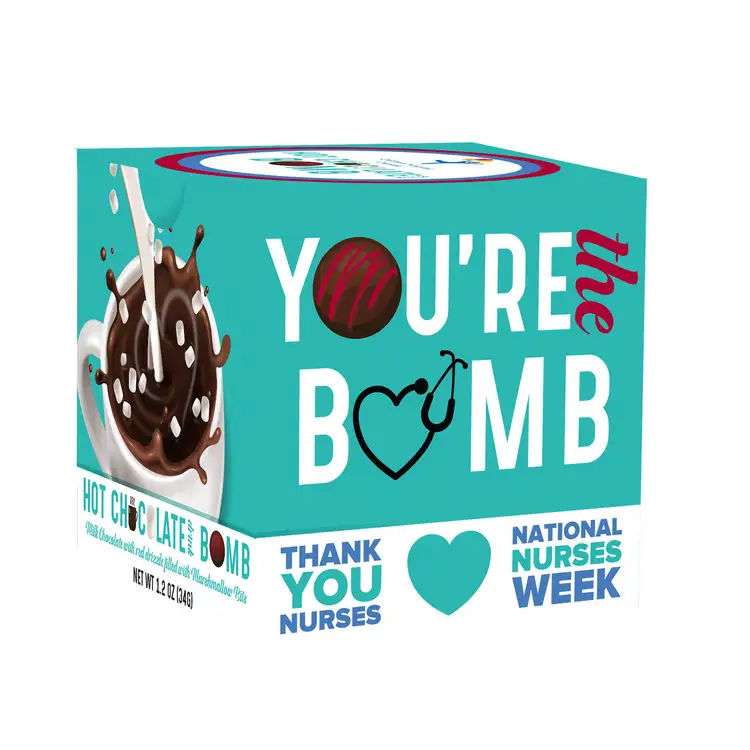 Hot chocolate bomb with red drizzle #2