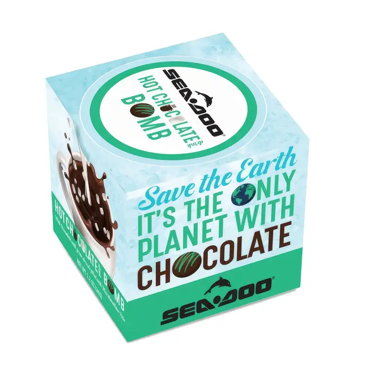 Bombe de chocolat chaud avec filet vert #3