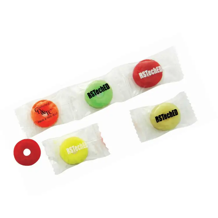 Fruit Life Savers Candy with Printed Wrapper