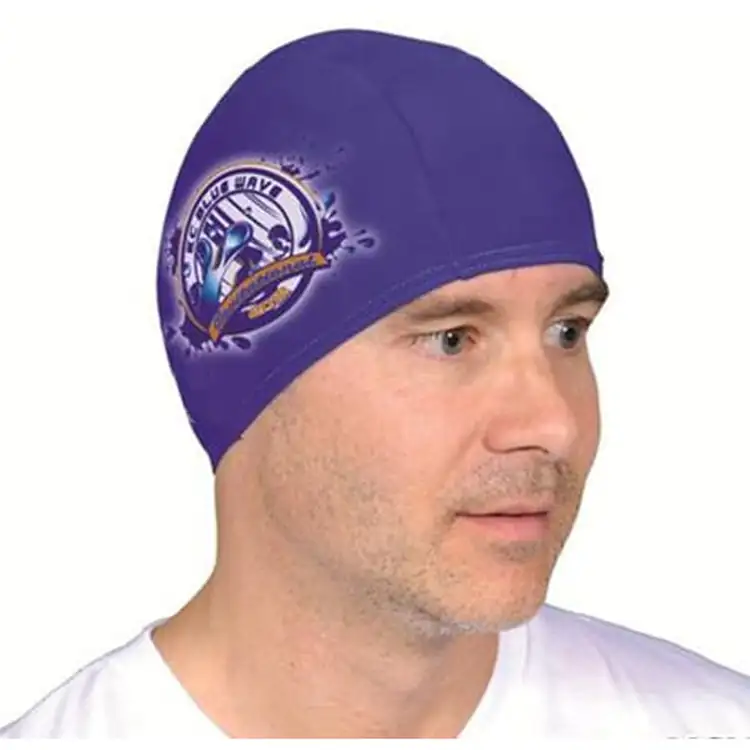 Bonnet de bain en tissu sublimé