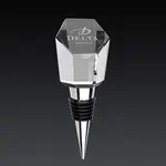 Tapavino Slanted Hexagon Crystal Wine Stopper