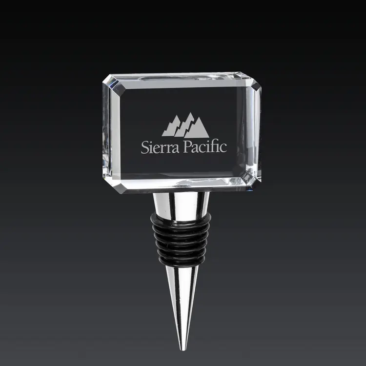 Tapavino Horizontal Rectangle Crystal Wine Stopper