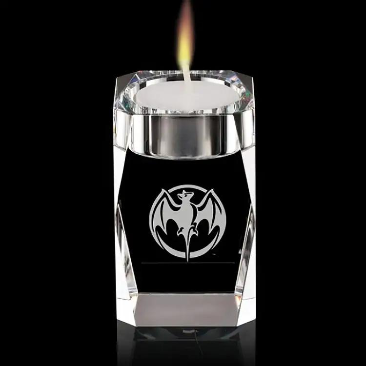 Abbey Optical Crystal Candleholder 3-1/8 Inches