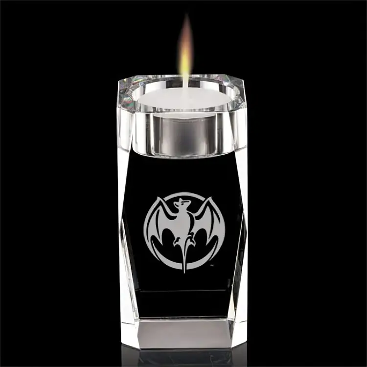 Abbey Optical Crystal Candleholder 4 Inches