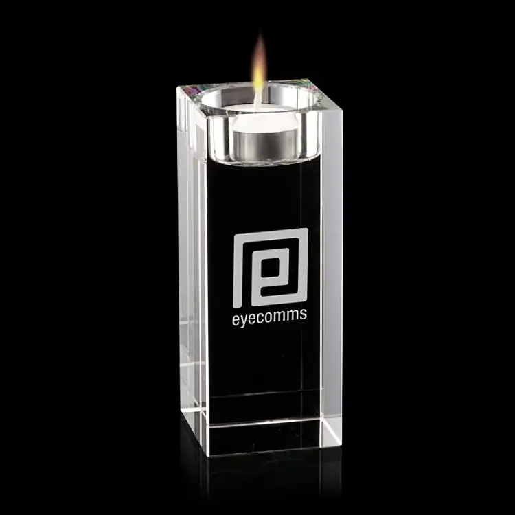 Perth Optical Crystal Candleholder 5 Inches