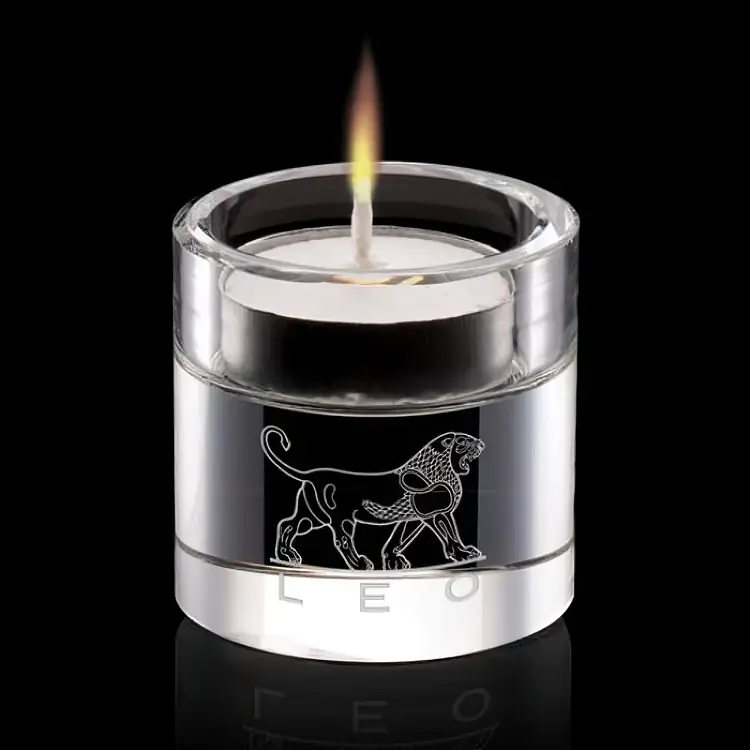 Tissot Optical Crystal Candleholder 2 Inches