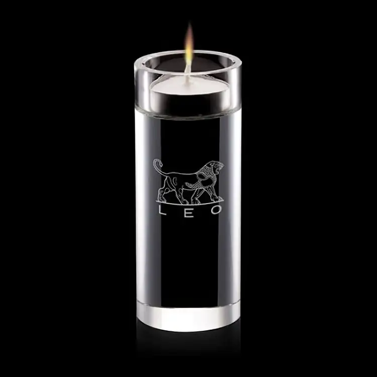 Tissot Optical Crystal Candleholder 5 Inches