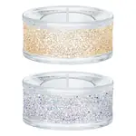 Bougeoir chauffe-plat Swarovski Shimmer