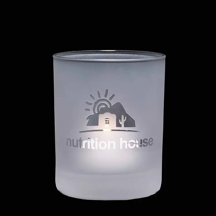 Evaton Frosted Candleholder 2-1/2 Inches