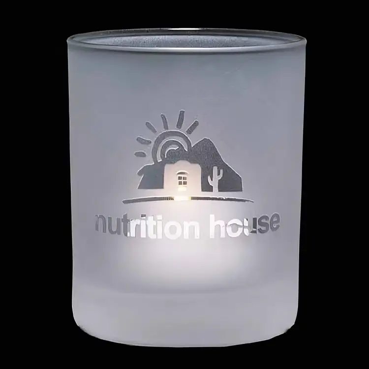 Evaton Frosted Candleholder 3-1/2 Inches