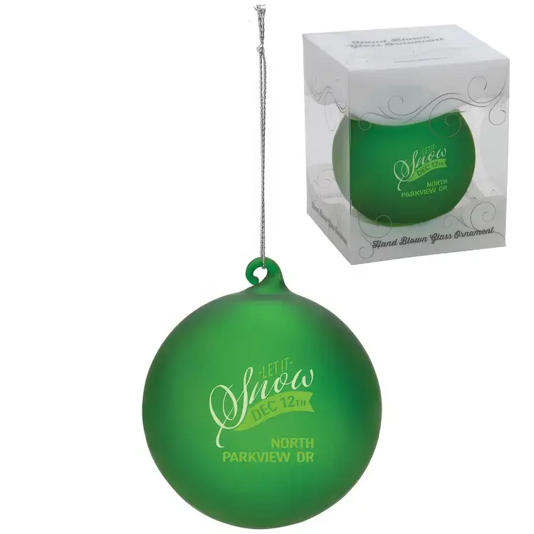 Hand Blown Glass Ornament #3