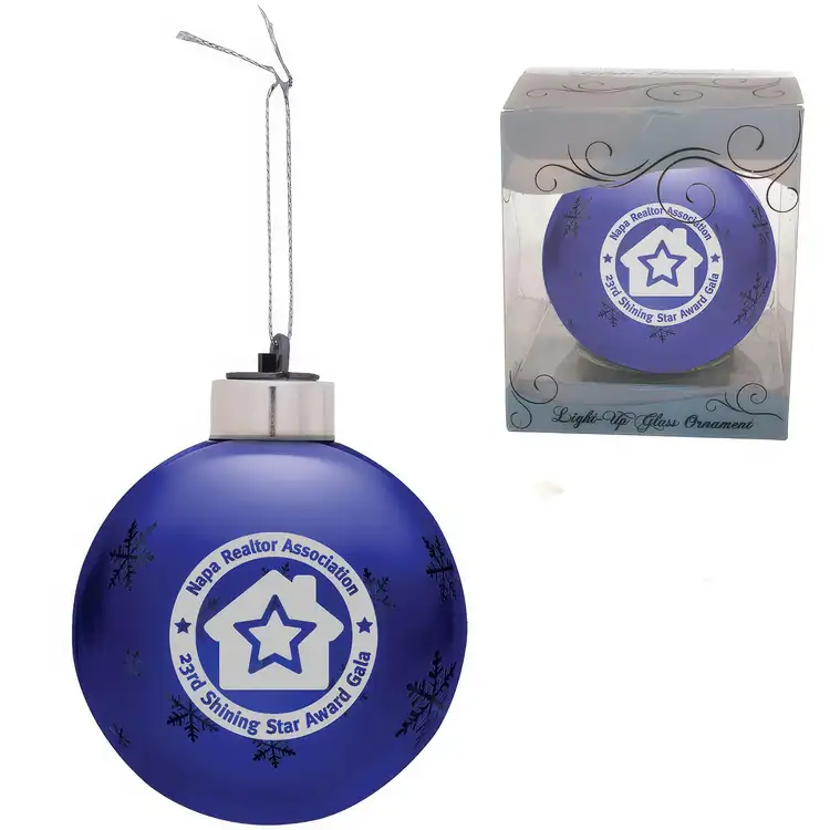 Light-Up Glass Ornament #2