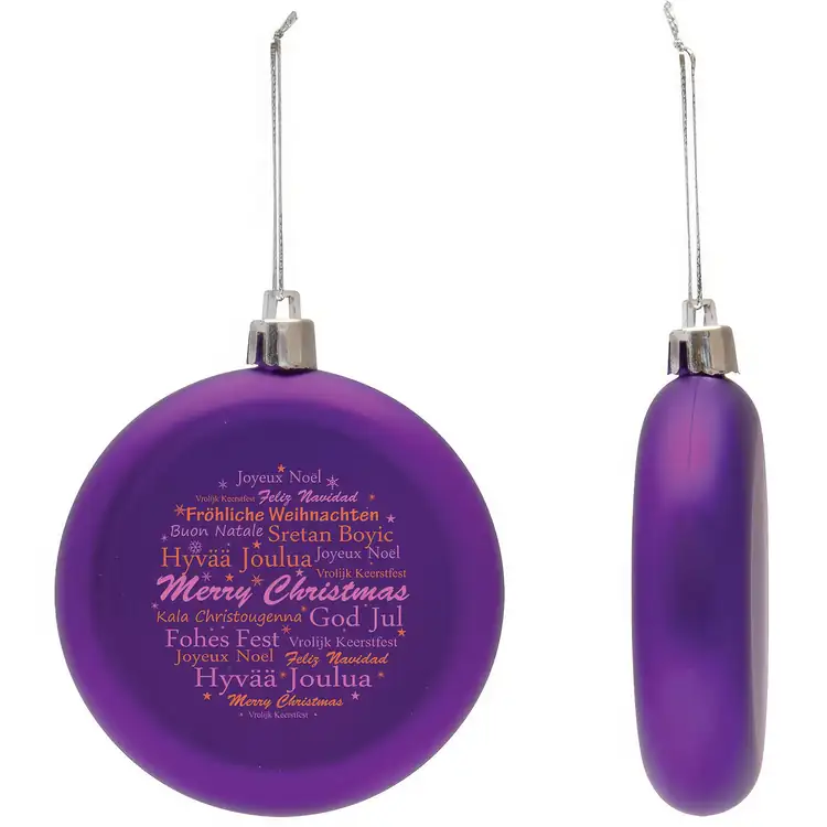 Shatter Resistant Flat Round Ornament #7