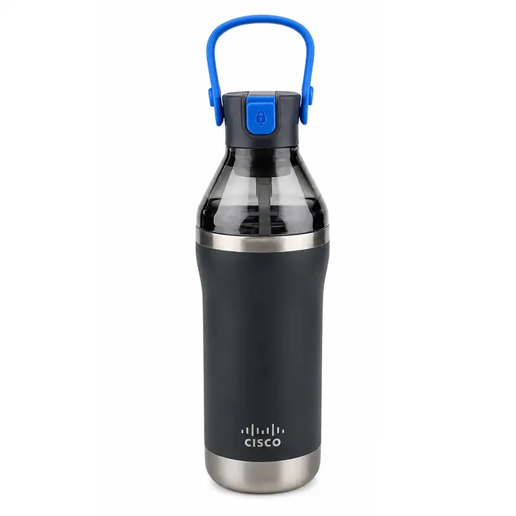 Bouteille 26 oz avec base isolée et partie supérieure translucide #2