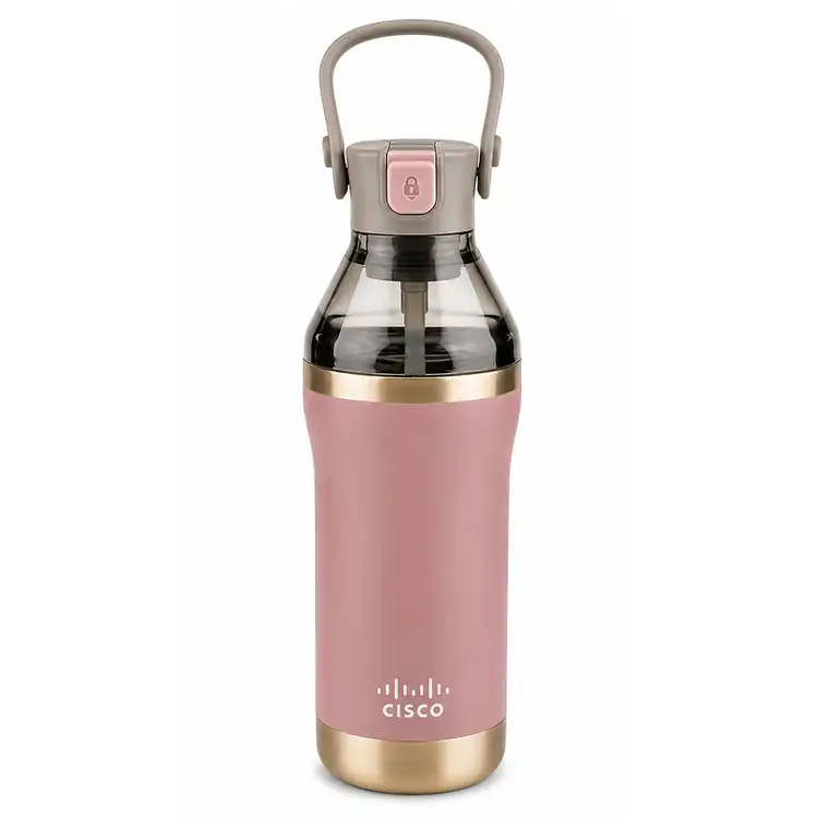 Bouteille 26 oz avec base isolée et partie supérieure translucide #6