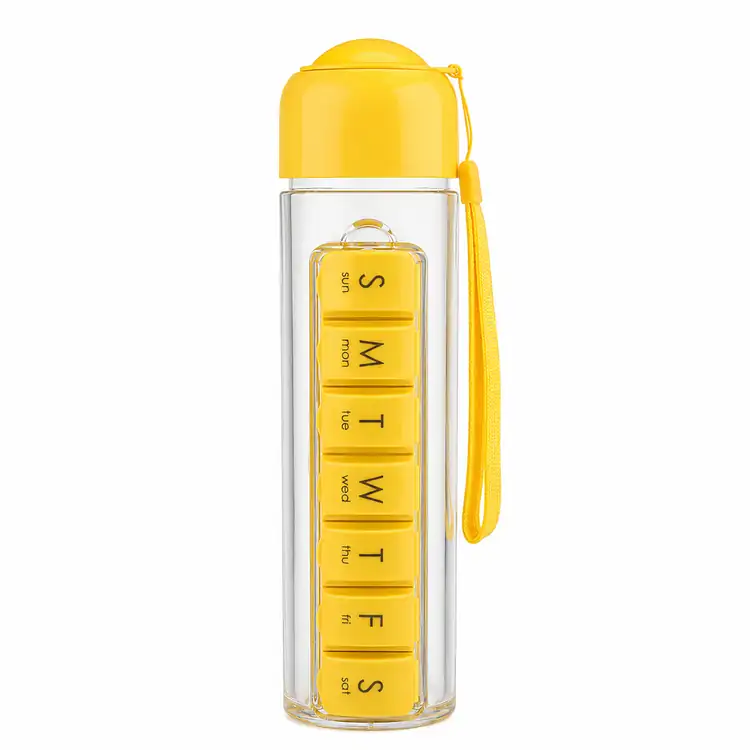Bouteille 3-en-1 14 oz avec pilulier et gobelet #6