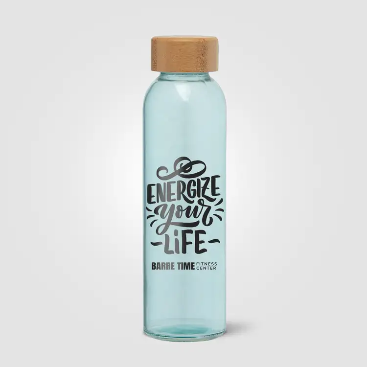 Alpine Glass Bottle with Bamboo Lid 17 oz #3