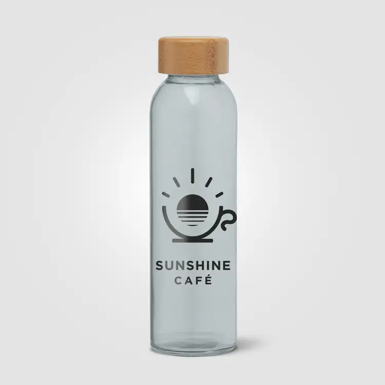 Alpine Glass Bottle with Bamboo Lid 17 oz #4