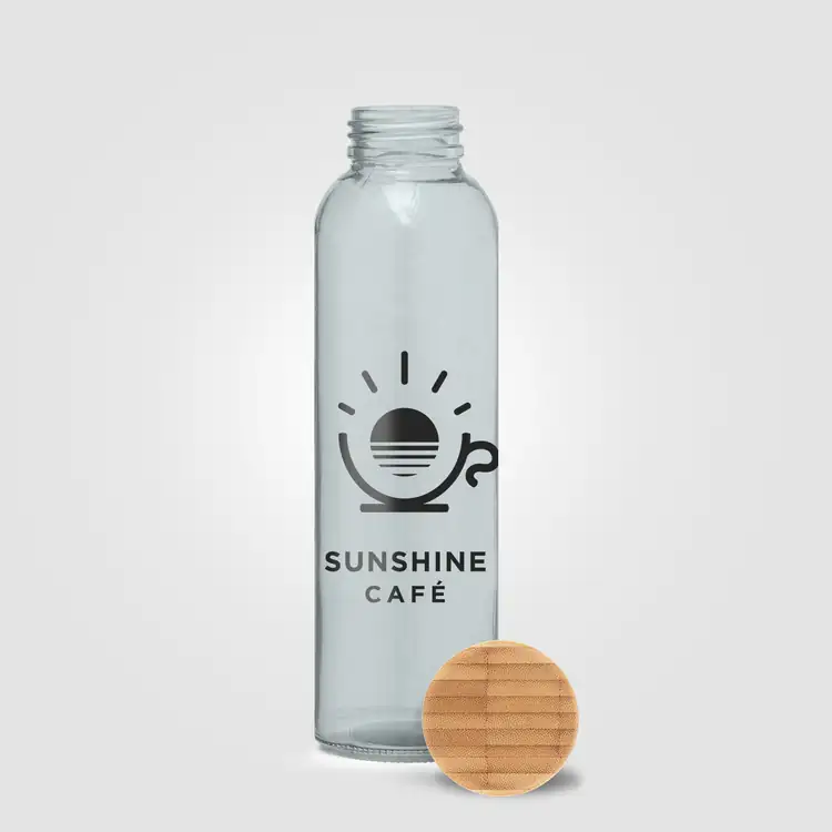 Alpine Glass Bottle with Bamboo Lid 17 oz #5