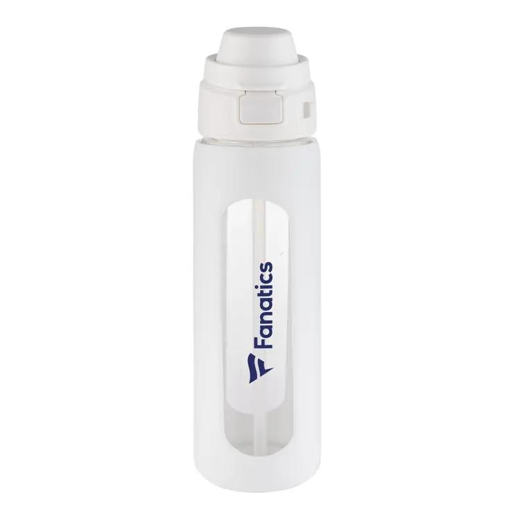 Bouteille Arno 24 oz en verre borosilicaté avec paille #3