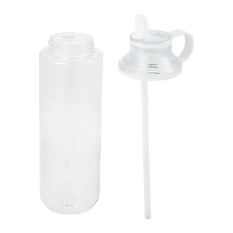 Bouteille Carol en PET recyclé avec paille #2