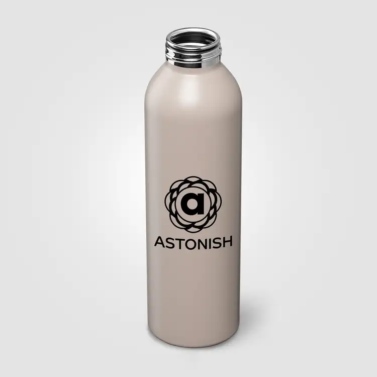 Bouteille Eden en acier inoxydable recyclé avec couvercle en bambou 20 oz #10