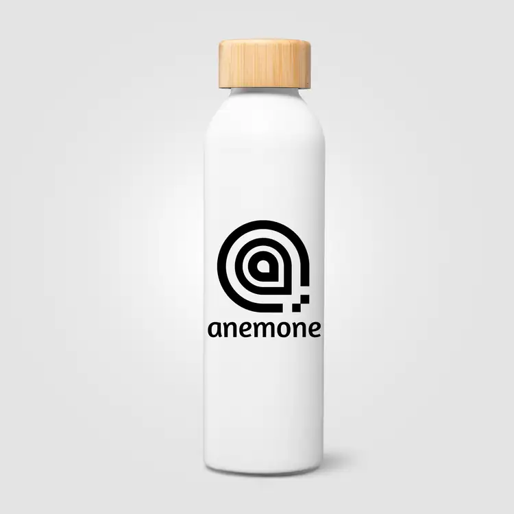 Bouteille Eden en acier inoxydable recyclé avec couvercle en bambou 20 oz #14