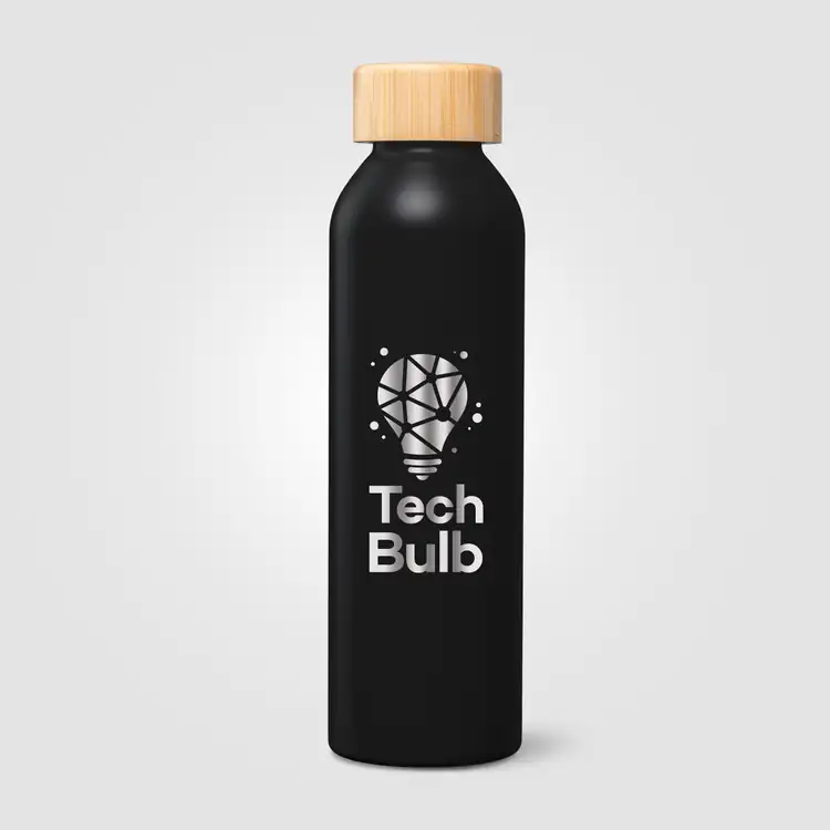 Bouteille Eden en acier inoxydable recyclé avec couvercle en bambou 20 oz #6