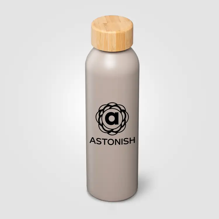 Bouteille Eden en acier inoxydable recyclé avec couvercle en bambou 20 oz #9