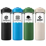 Juno Glass Bottle with Silicone Sleeve and Straw 22 oz