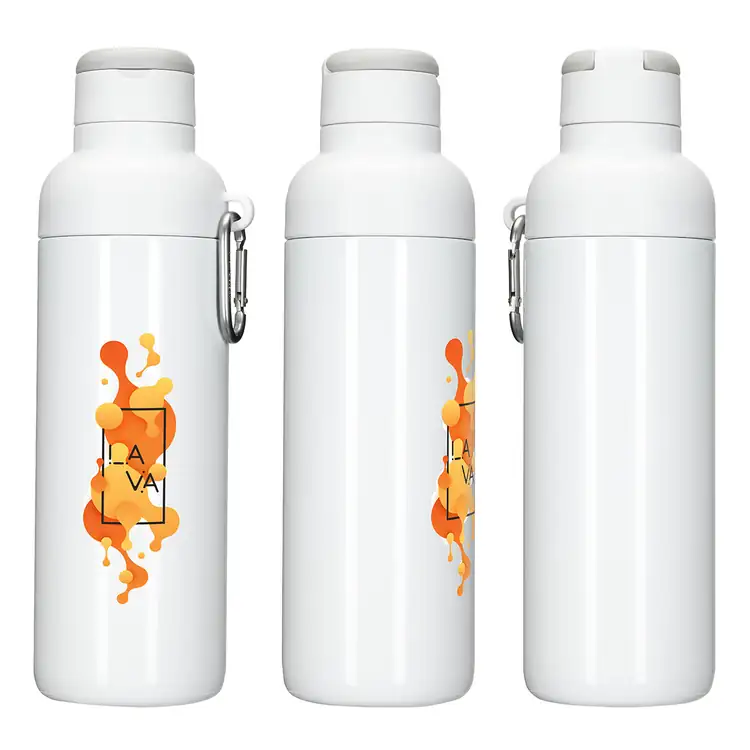 Bouteille Kavala 25 oz en acier inoxydable recyclé à double ouverture #11